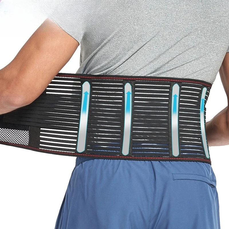 

Lower Back Brace Support Belt Lightweight Breathable Lumbar Support Belt for Men/Women Sciatica Back Pain Relief Waist Trainer