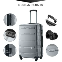 NEW 4PCS luggage sets suitcase on wheels Women spinner rolling luggage ABS travel suitcase set hardside trolley luggage case bag 4