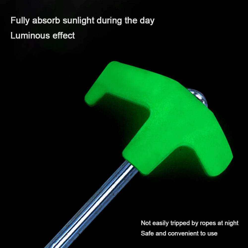 8 قطعة المسامير خيمة معدنية مع مقبس عرافة الثقيلة دوامة المسمار التخييم حصص خيمة الأرض مسمار الثقيلة خيمة حصص أوتاد #5