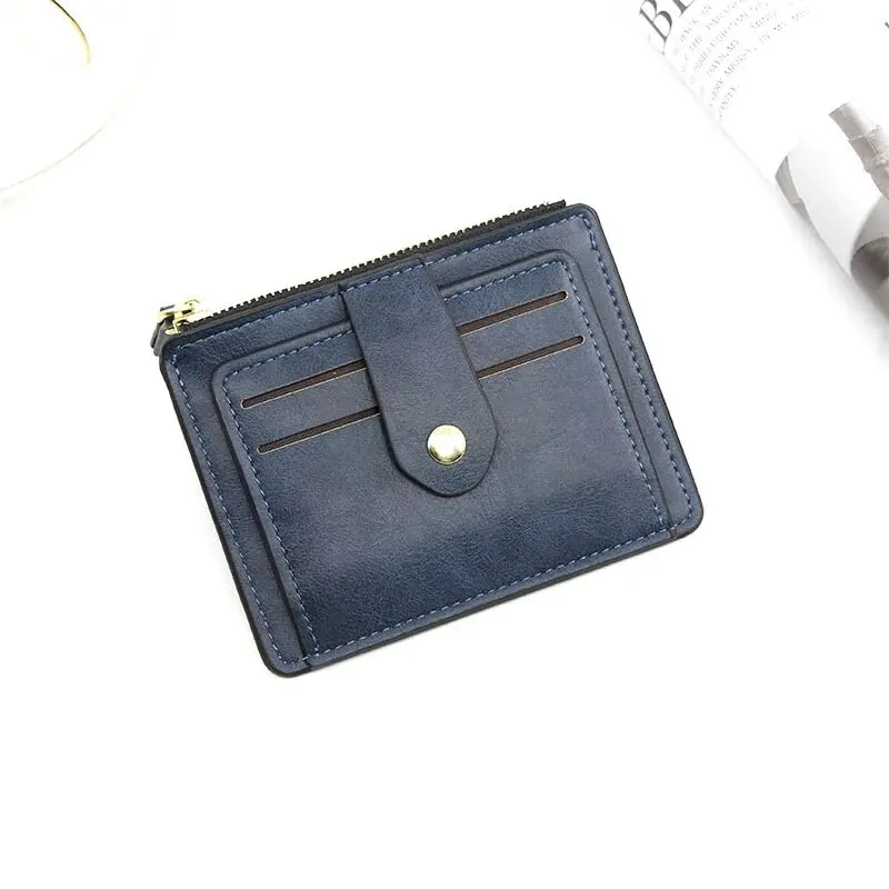 New Fashion Multifunctional PU Leather Ultra-thin Card Holder For Women,Lady Korean Version Bank Card Case Coin Purse