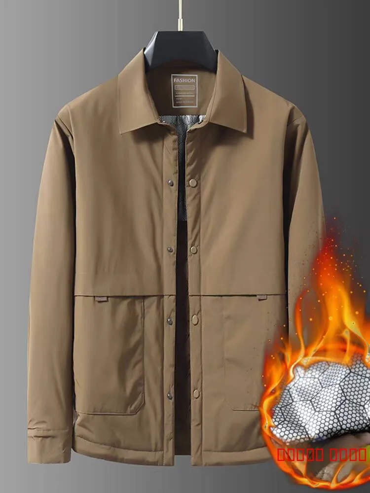 

Men's Large Size aphene Warmth Cotton Jaet Tagl Casual Faion Urban Sle Polyester Fiber Filling Coat Winter Outerwear