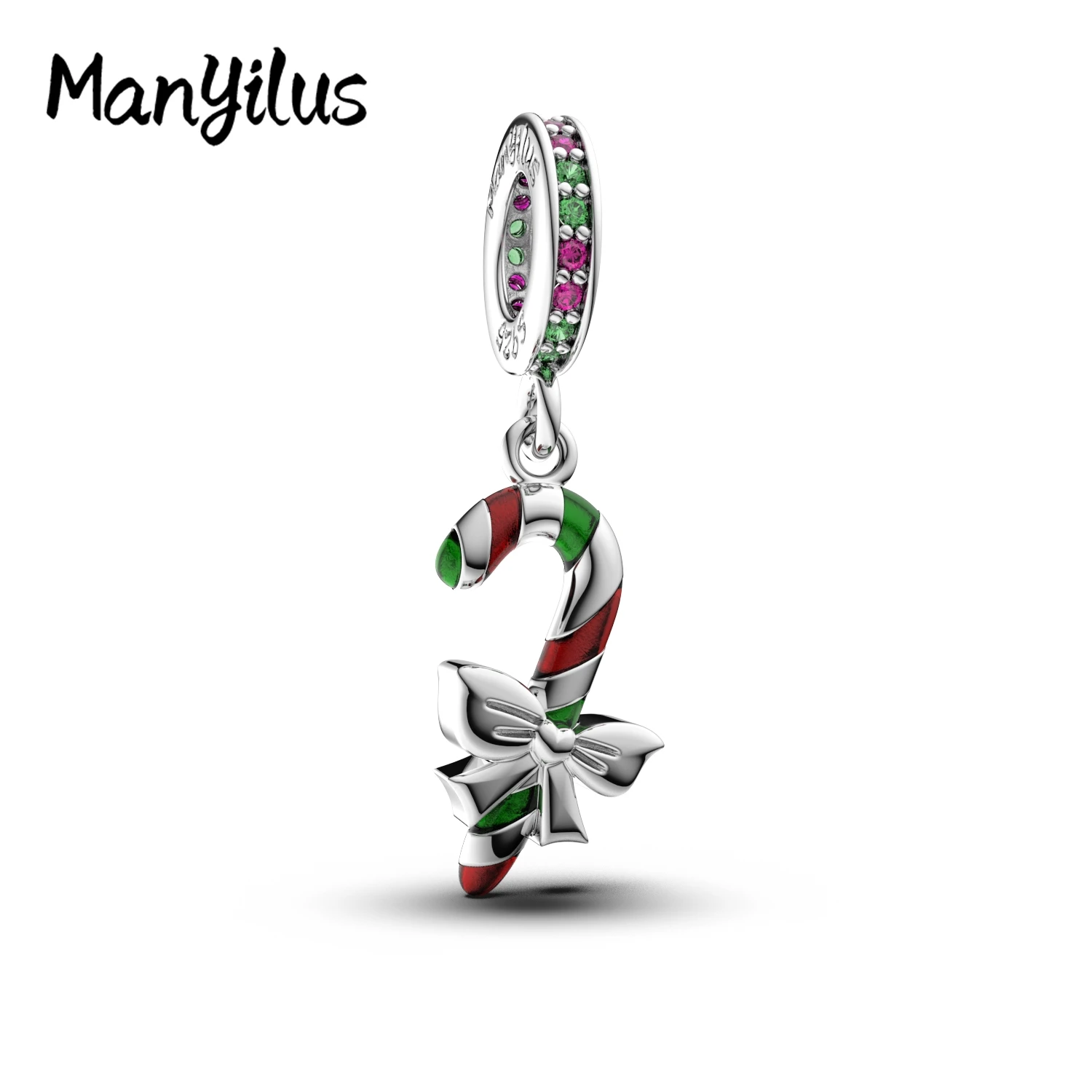 

Manyilus 2025 новые рождественские подвески-конфеты S925 стерлингового серебра для мамы и детей бусины для подвески 925 оригинальный браслет ювелирные изделия для женщин