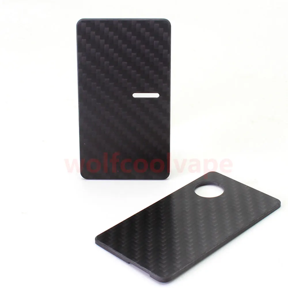 wolfcoolvape Round Replacement Front + Back Cover Panel Plate vape for dotMod dotAIO V2 Pod Carbon Fiber