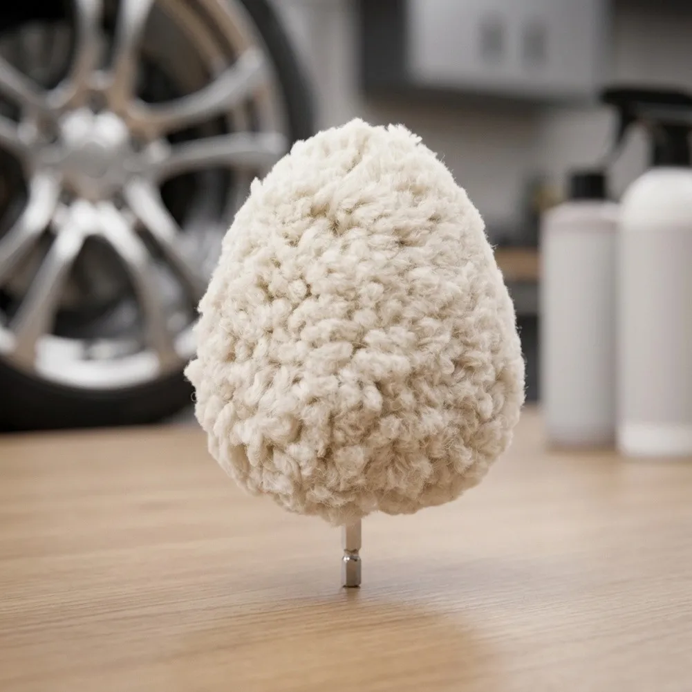 100mm Wool Ball for Metal Wood Stone Polishing Soft Wool Fibers Reusable Design Gentle Buffing Dry Wet Compatible Use