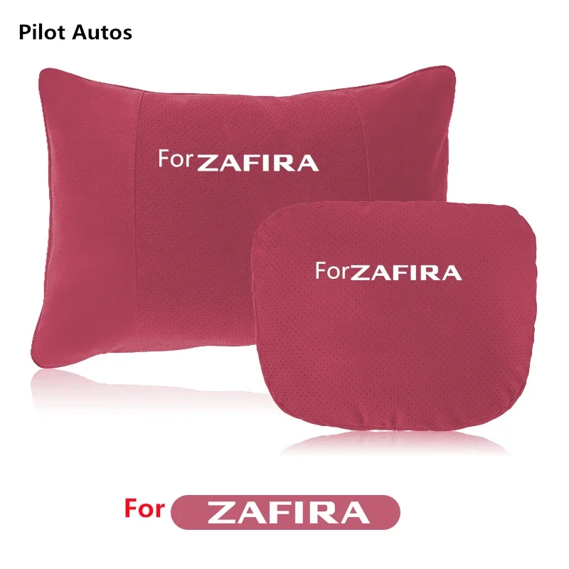 For Opel For Zafira-Life Car Headrest Waist Pillow Neck Rest Cushion Seat Headrest Driver Lumbar Support Leather Memory Cotton