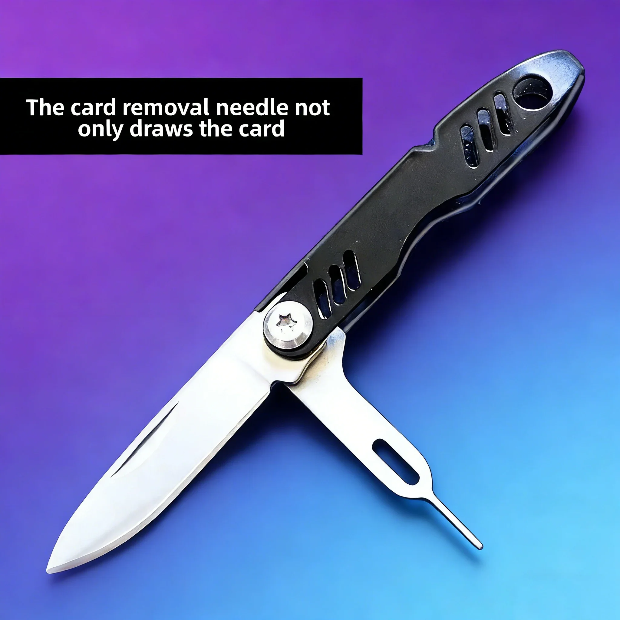 Keychain SIM Ejector Tool | Multi-Function Portable Phone Accessory | High-End EDC Gadget