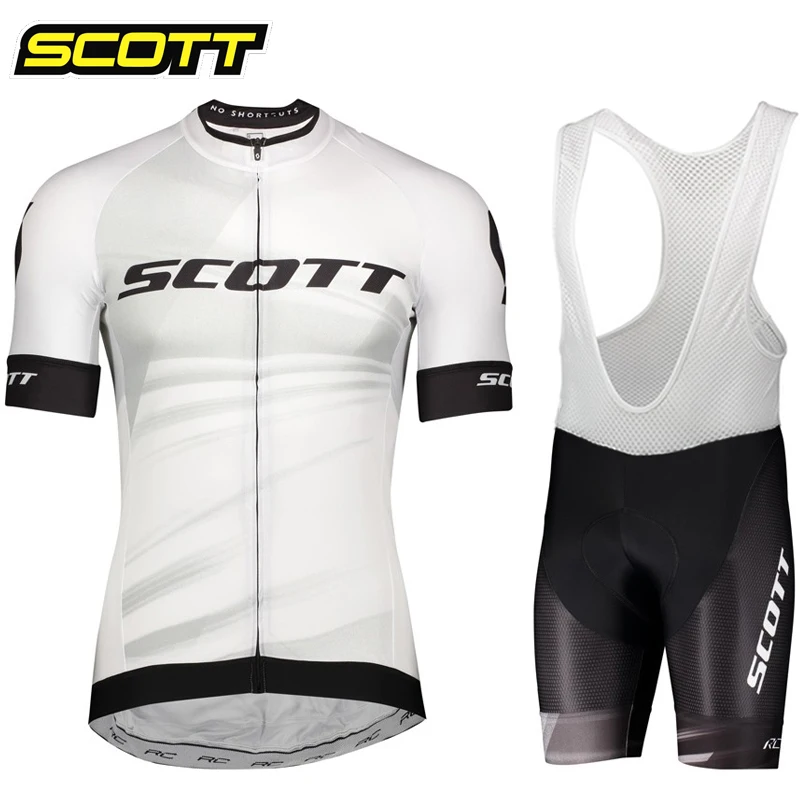 SCOTT Cycling Jersey Sets Men\'s Bicicleta Clothing Summer Short Sleeve MTB Bike Suit Bicycle Bike Clothes Ropa Ciclismo Hombre