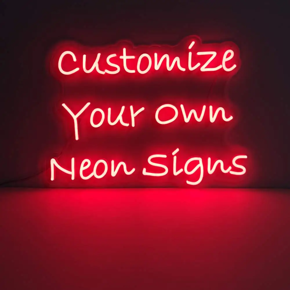 

Neon Sign Custom for Wife's Birthday Party Wedding Room Decor Transparent Wall Hanging Decoration Night Signs Light Customize