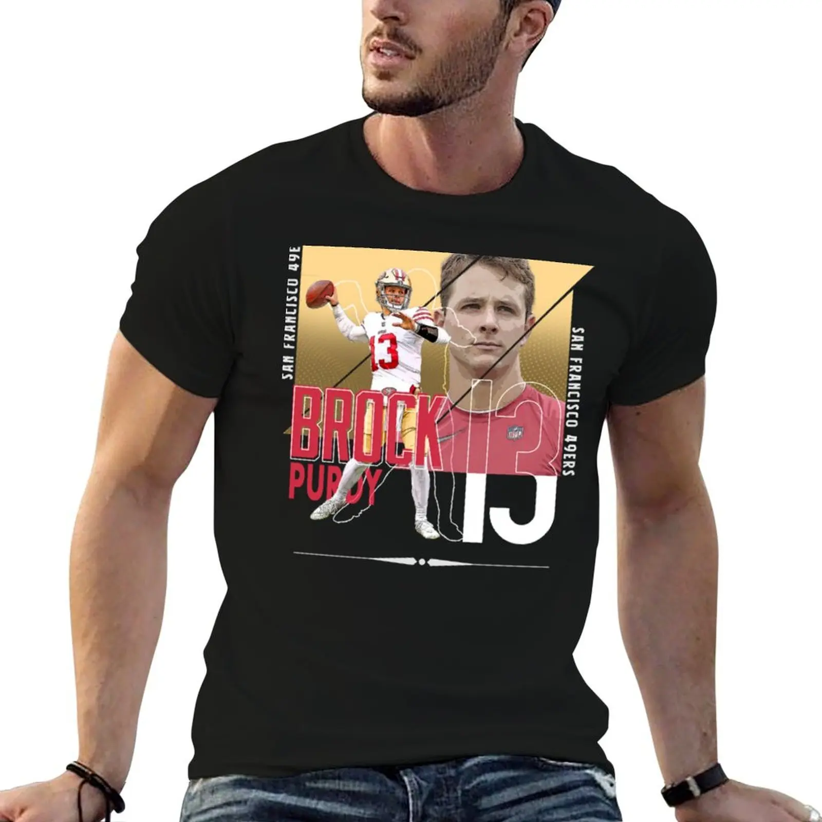 Brock Purdy 13 T-Shirt Casual Street Style Short Sleeve Tee