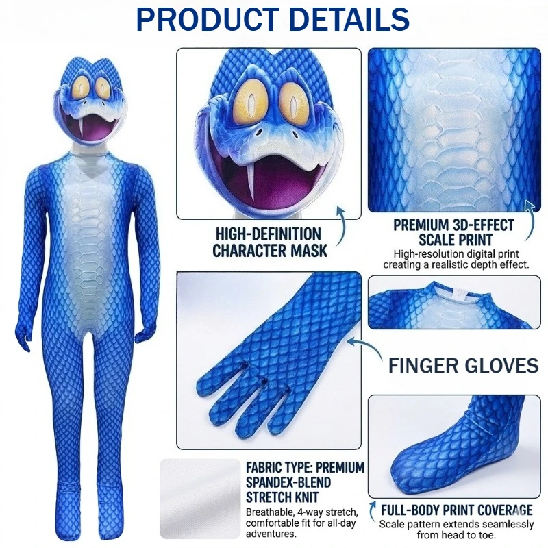 Cartoon Snake Cosplay Costume  - Anime Cosplay Images review and price