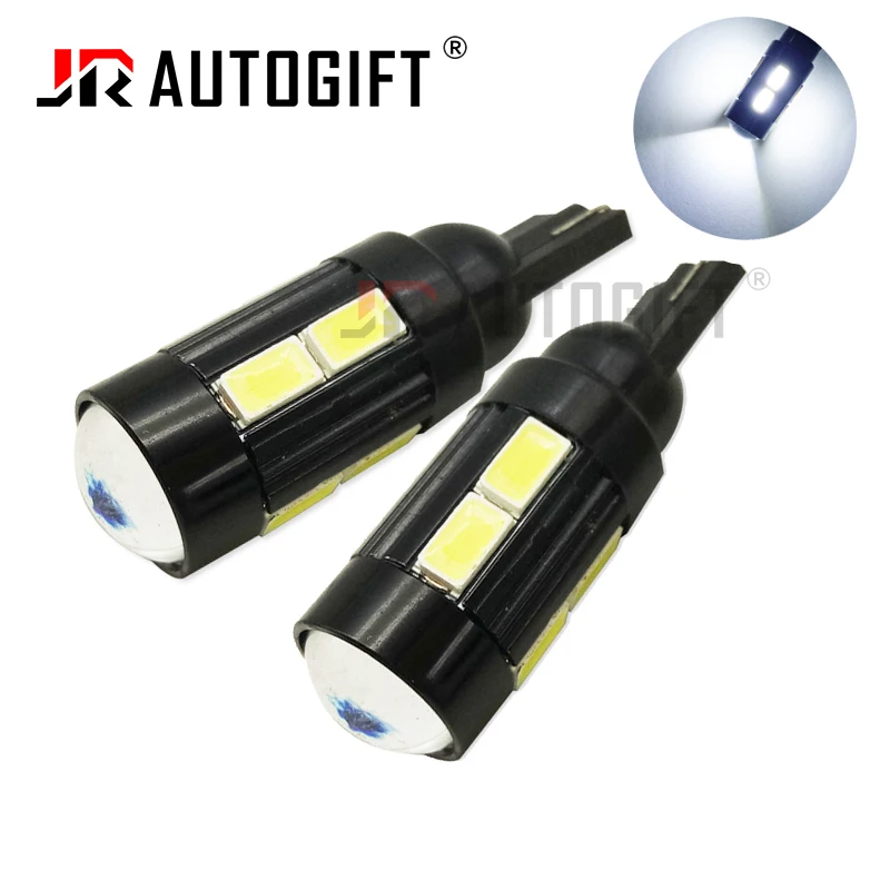 

10x Car LED Bulb T10 W5W 194 501 LED Signal Light 12V 24V 6000K Auto Clearance Wedge Side Reverse Lamps 5670 10SMD t10 led light