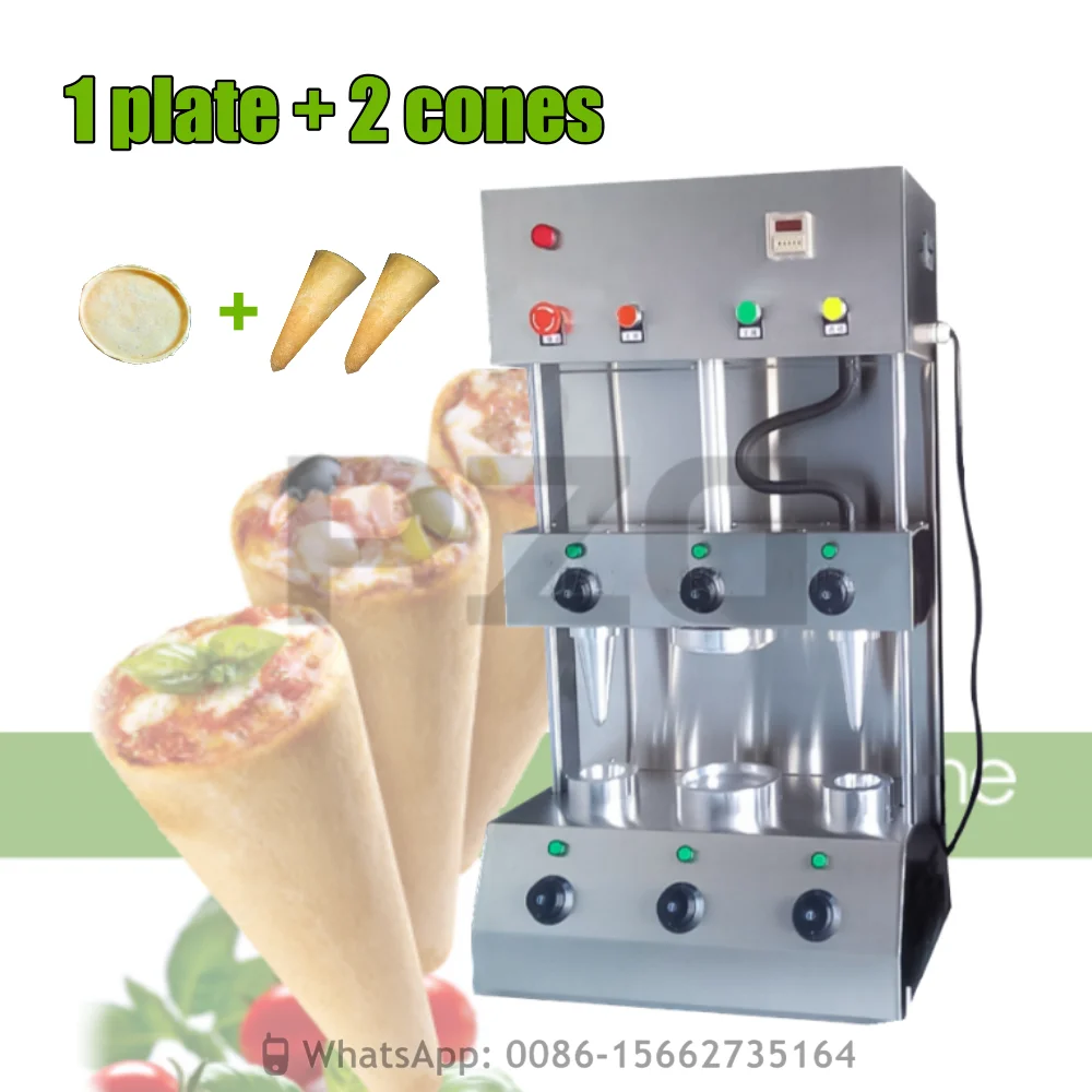 

1 Plate 2 Cones Commercial Pizza Cone Maker Cone Pizza Oven With Display Optional