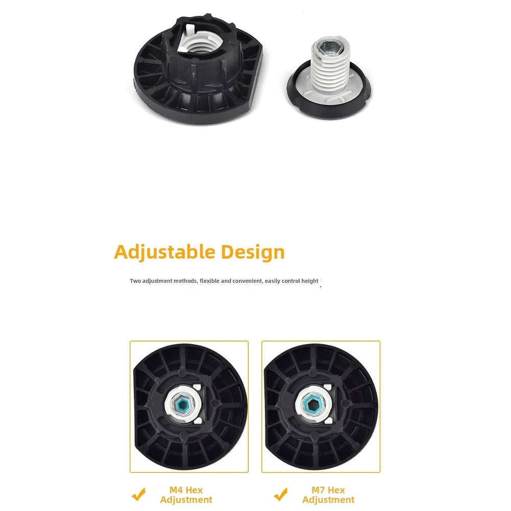 Tool-free Install Cabinet Feet For Uneven Surfaces Adjustable Cabinet Feet For Furniture Heavy-duty Load Capacity