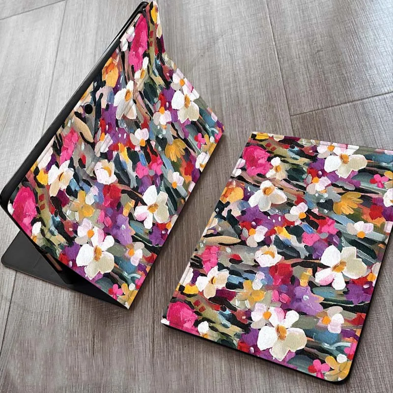 

Чехол с мультяшным цветочным синим узором для планшета OPPO Realme Pad Air X 10,36 11 дюймов