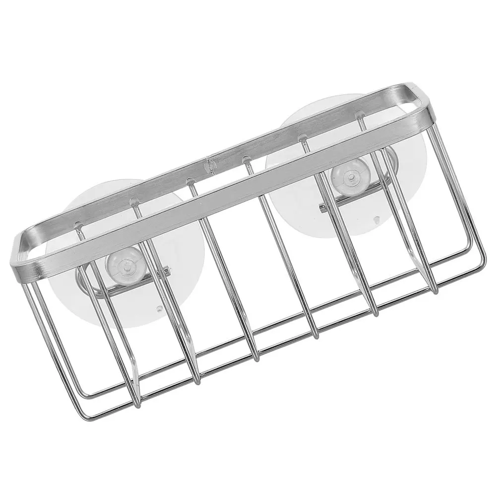 

Sink Sponge Holder With Suction Cup Kitchen Sink Organizer Rounded Edge Storage For Washcloth Soap Scrubber Tools
