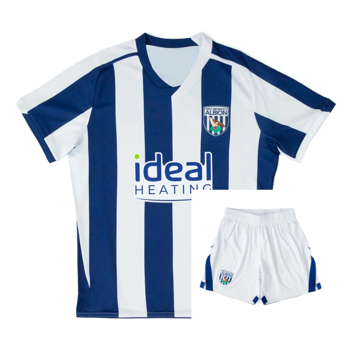 Conjunto Esportivo Casual Adulto e Infantil Nova Camisa e Calção do West Brom 2025-26 para Treino de Futebol ao Ar Livre de Verão Respirável e de Secagem Rápida