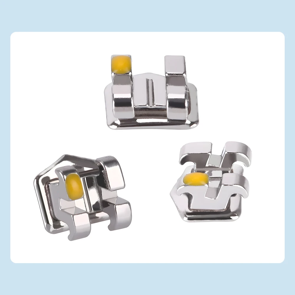 XYSZ 1pack Dental Orthodontic Mini Roth Bracket Standard MBT Metal Braces Dental Orthodontic Edgewise Brackets