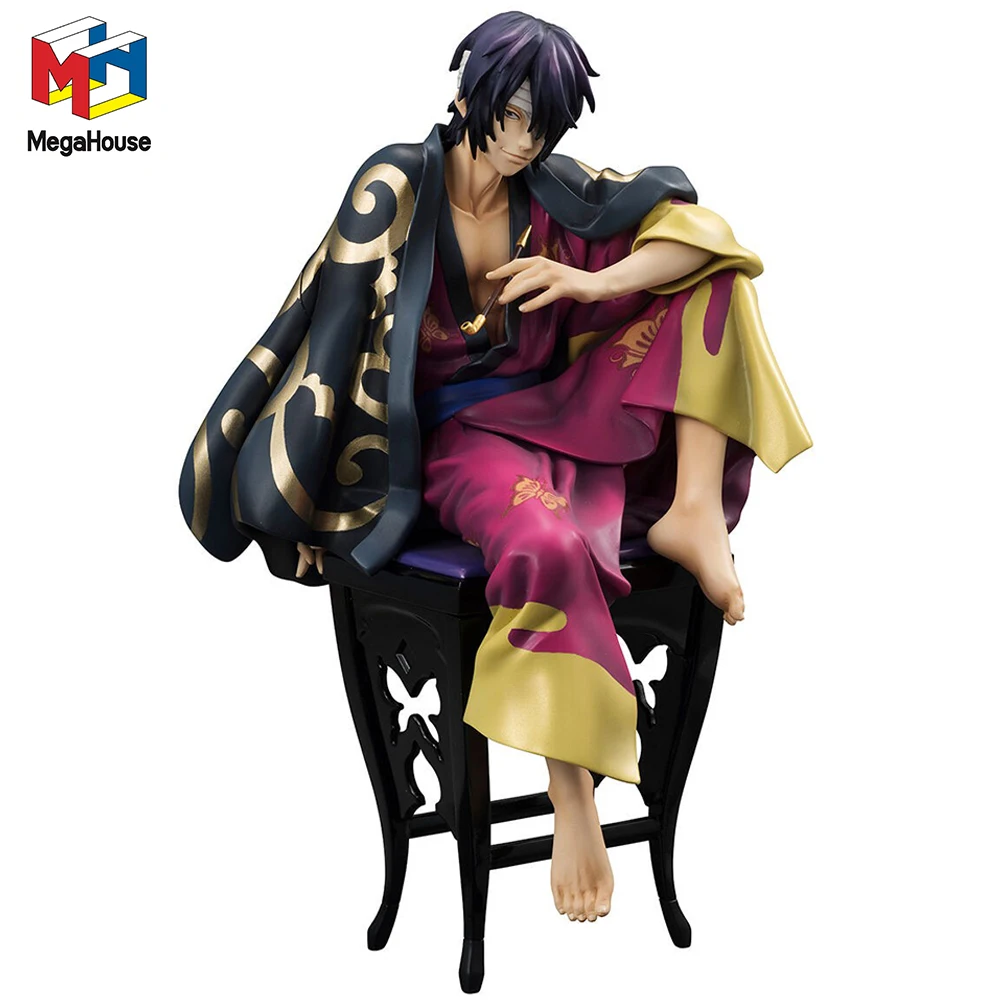 

В наличии MegaHouse G.E.M. Серия Gintama Shinsuke Takasugi Tsuya (версия на 20-ю годовщину) 20 см аниме фигурка модели игрушки