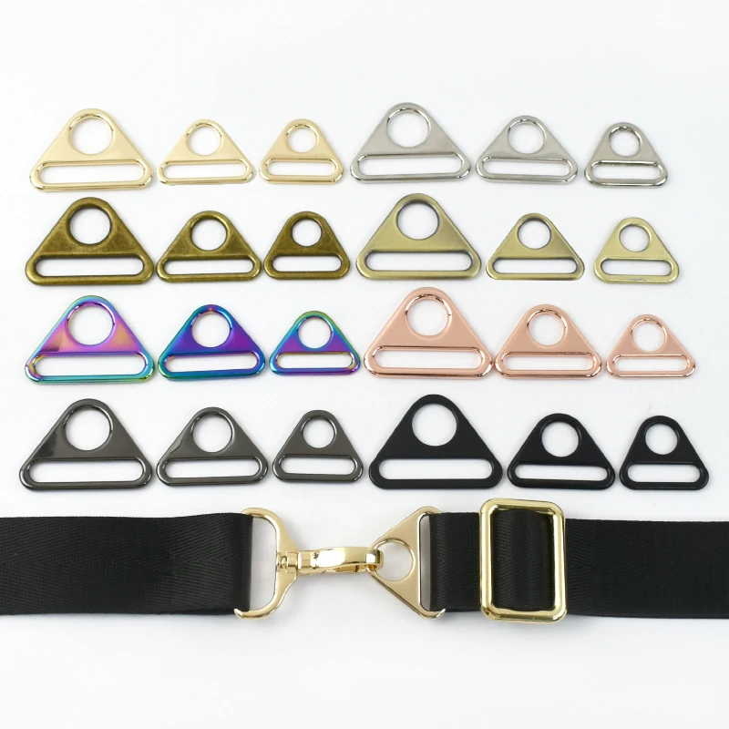 

20/25/32/38/50mm Nylon Webbing Metal Buckles 5/10P Adjust Sliders Ring Bikini Bra Strap Anti-skid Fastener Clips Dog Collar Hook