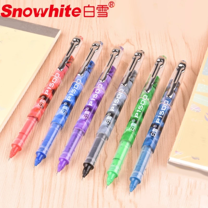 

12 Pieces Colourful Neutral Pens Rolling Ball Pens Straight Liquid Gel Ink Pens