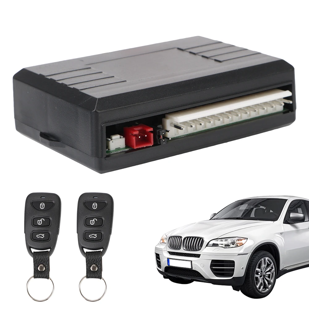 

Car Remote Central Door Lock Keyless System with Car Alarm Systems Universal Auto Remote Central Kit Remote Control