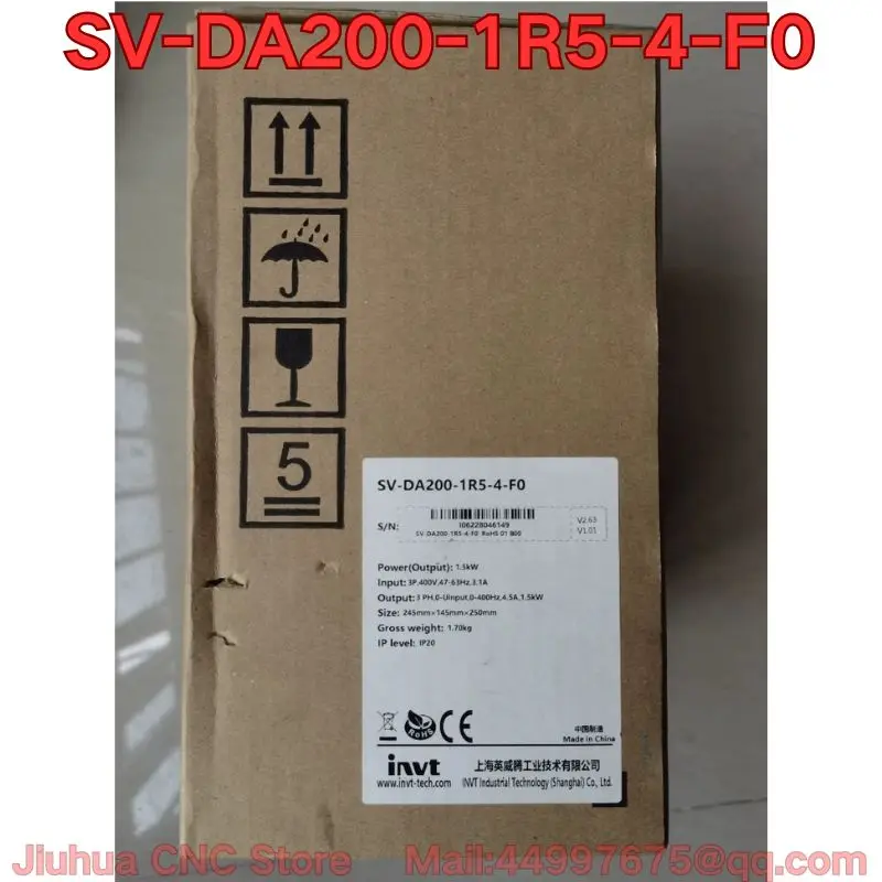 

Brand new SV-DA200-1R5-4-F0 servo drive