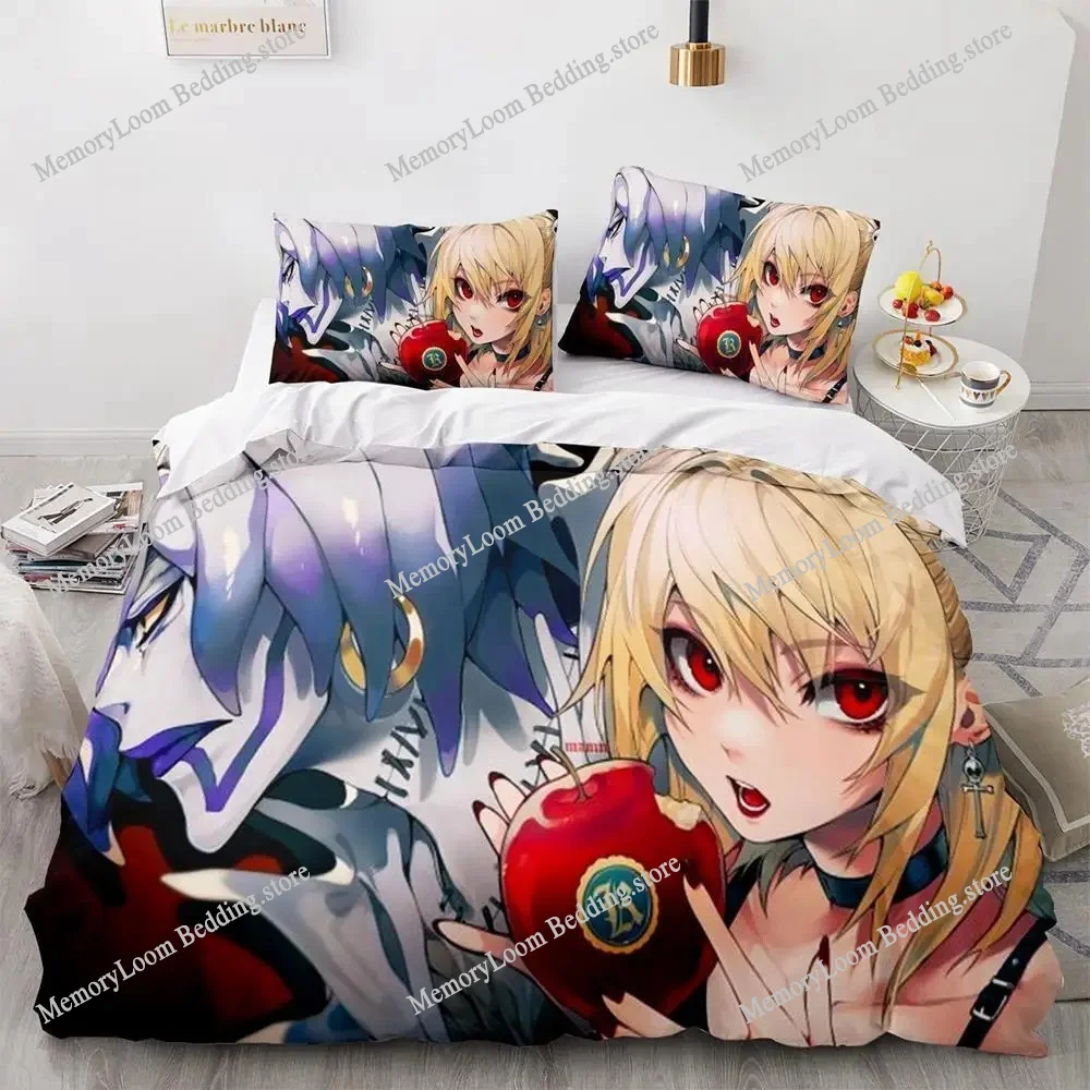 

3d Print Anime Death Note Bedding Set Single Twin Full Queen King Size Bed Set Adult Kids Bedroom Duvet cover Sets Birthday Gift