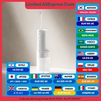 XIAOMI MIJIA Electric Oral Irrigator 2 – Ultrasonic, 3 Modes, 200mL Tank, 2-Min Auto-Off,90-Day Gentle Use,Water Flosser Dental
