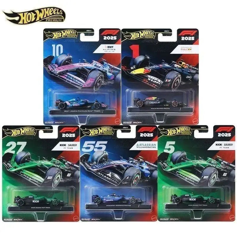 

Original Hot Wheels HRV11K Car F1 Racing Model Mclaren Culture Red Bull Mercedes Benz Limited Edition 1/64 Diecast Vehicle Car