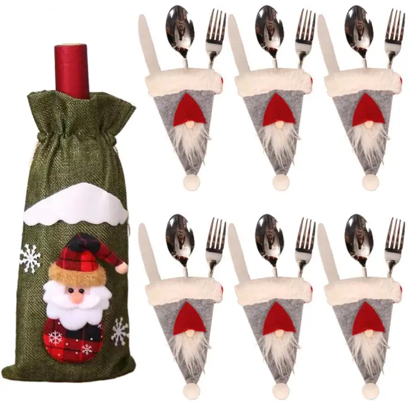 High-quality Materials Wineskin Unique Design Knife And Fork Bag Practical And Convenient Perfect Christmas Gift Bottle Sleeve