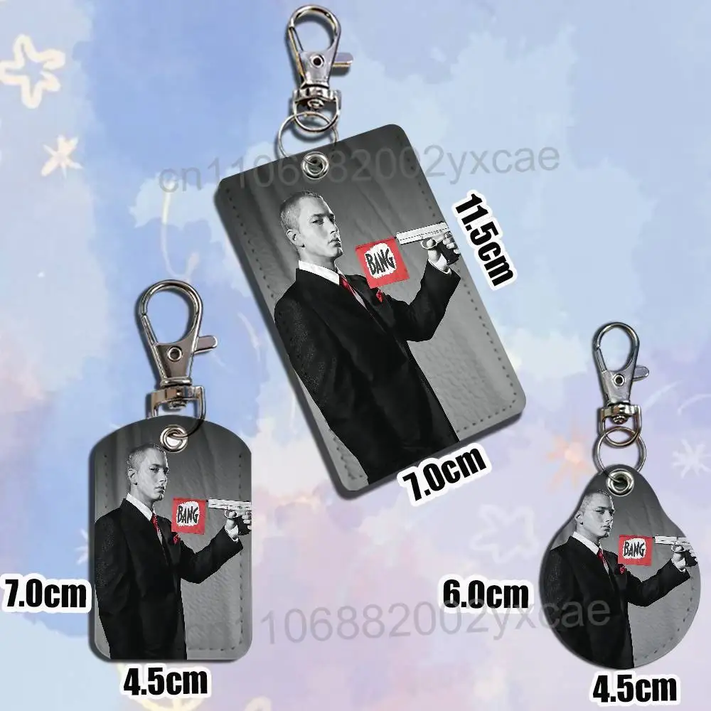 Lose Yourself Slim Shady Rap God Eminem Keychain Holder Suitable For Subway Bank Card Bus Card Case Badge Holder Wallet Card - view 6