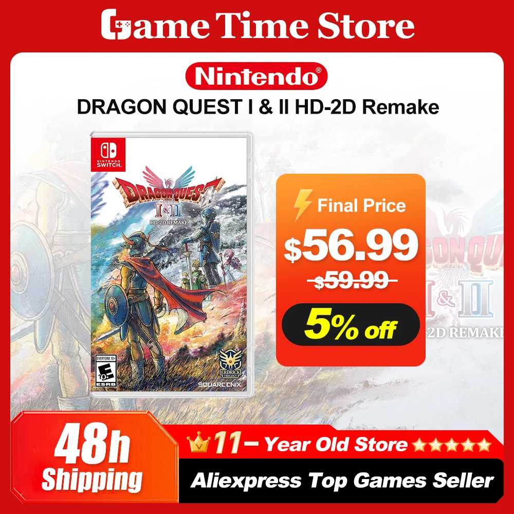 DRAGON QUEST I & II HD 2D Remake ofertas de juegos de Nintendo Switch 100% tarjeta de juego física oficial juego RPG para Nintendo Switch OLED