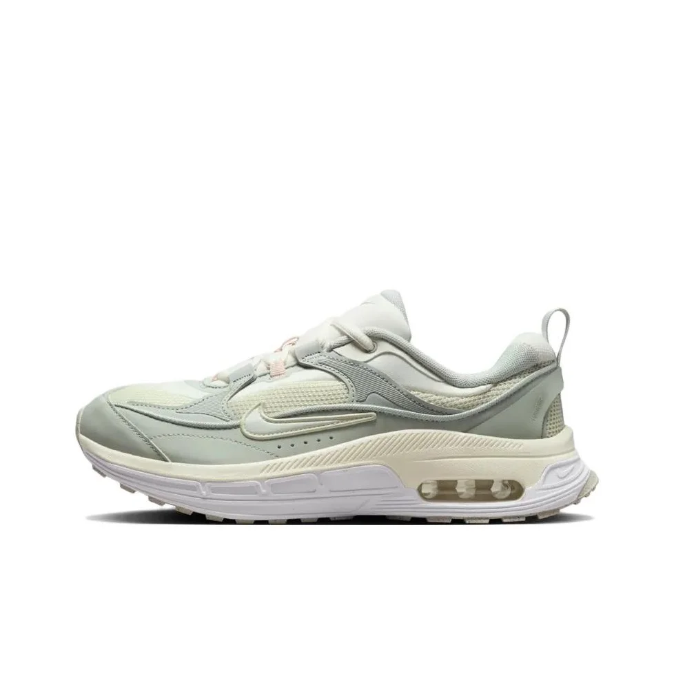 Nike Air Max Bliss Abrasion Resistant Low top Casual Shoes Women's White Silver FB7170-111