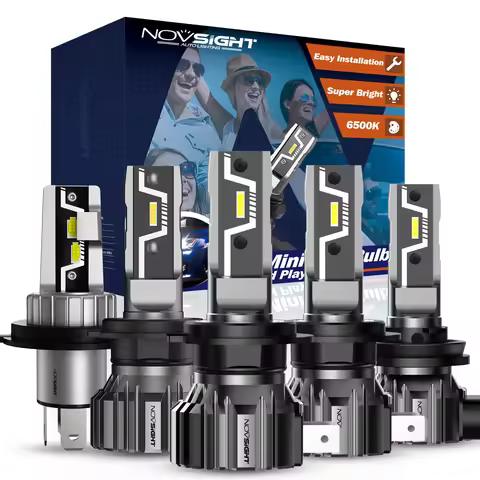 NOVSIGHT H11 LED Headlight Bulb H4 H8 H9 H1 9005 HB3 9006 HB4 880 881 Mini Size Car Lamps 50W 10000LM Headlamp 6500K Fog Lamp