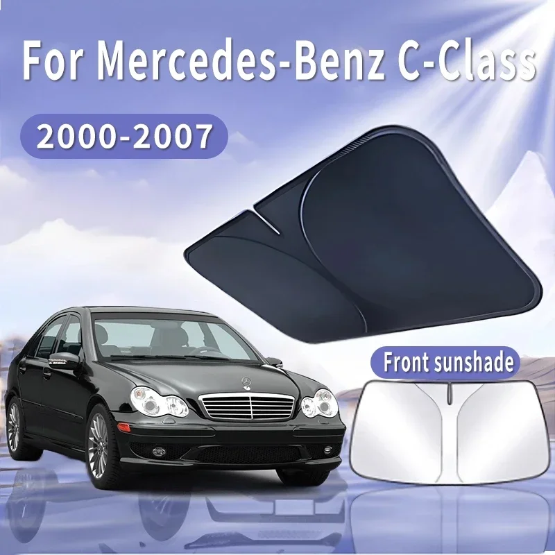 

Car Sun Visor For Mercedes-Benz C-Class W203 2000~2007 Front Windshield Sunshade Heat Insulation Summer Cooling Auto Accessories