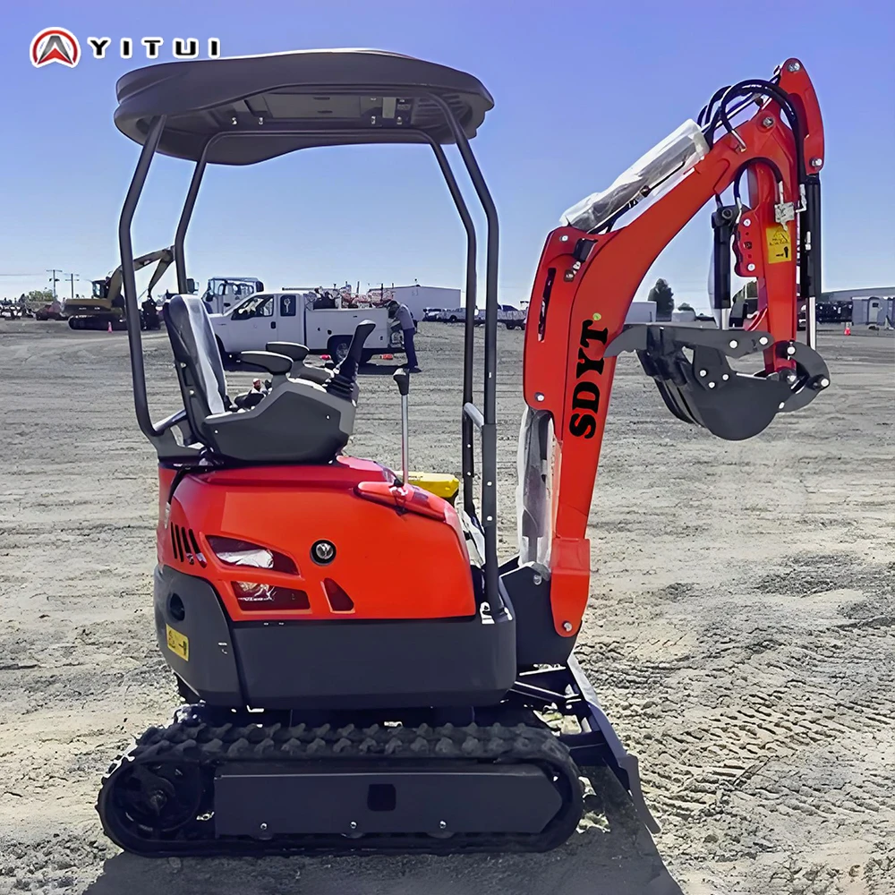 Excavadora de cadenas de 2 toneladas, estándar Euro 5, equipada con una variedad de herramientas auxiliares, miniexcavadora personalizada.