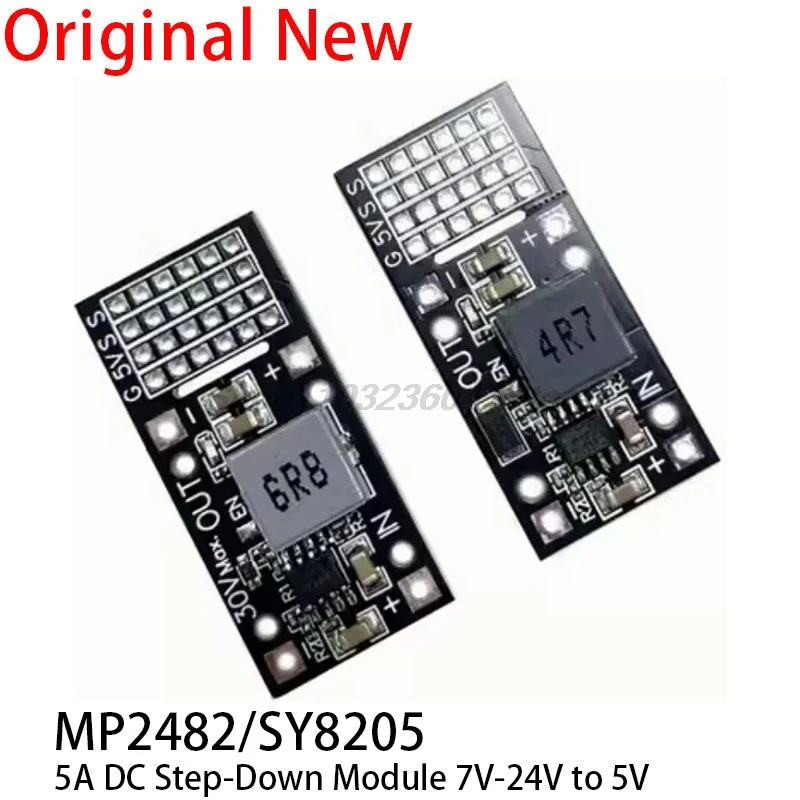DC-DC MP2482 SY8205 5A Понижающий модуль постоянного тока от 7 В до 24 В до 5 В Панель питания привода рулевого механизма для Arduino Raspberry Pi