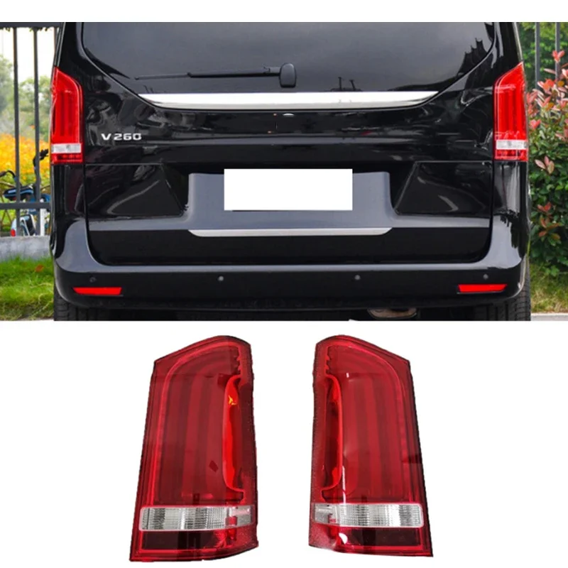 2pcs Rear Tail Light Reflector Brake Lamp for Mercedes-Benz V Class V260 Vito W447 2015 2016 2017 2018 2019 2020 2021 2022-2024