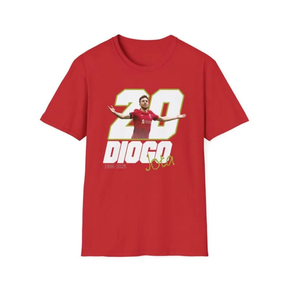

Рубашка Diogo Jota Tribute RIP Jota 1996-2025, футболка Merch, мужская забавная футболка с короткими рукавами, топы унисекс