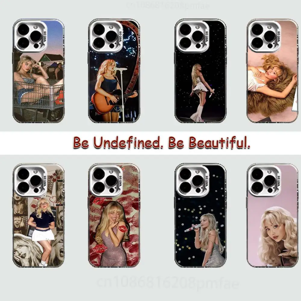 

Singer S-Sabrina Carpenter Hard Phone Case for IPhone 17 16 15 14 13 12 11 Pro Max Plus16E X XR XS Max shockproof Full Cover