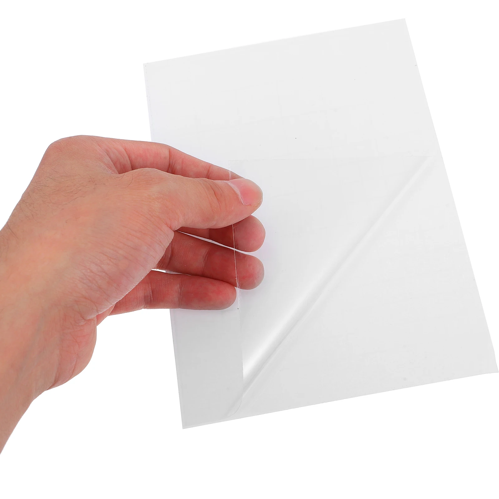 

100 Sheets PVC Self adhesive Laminating Film 5x7 Inches Clear Sticker Photo Album Printable Bookmark Sheets Protect Photos