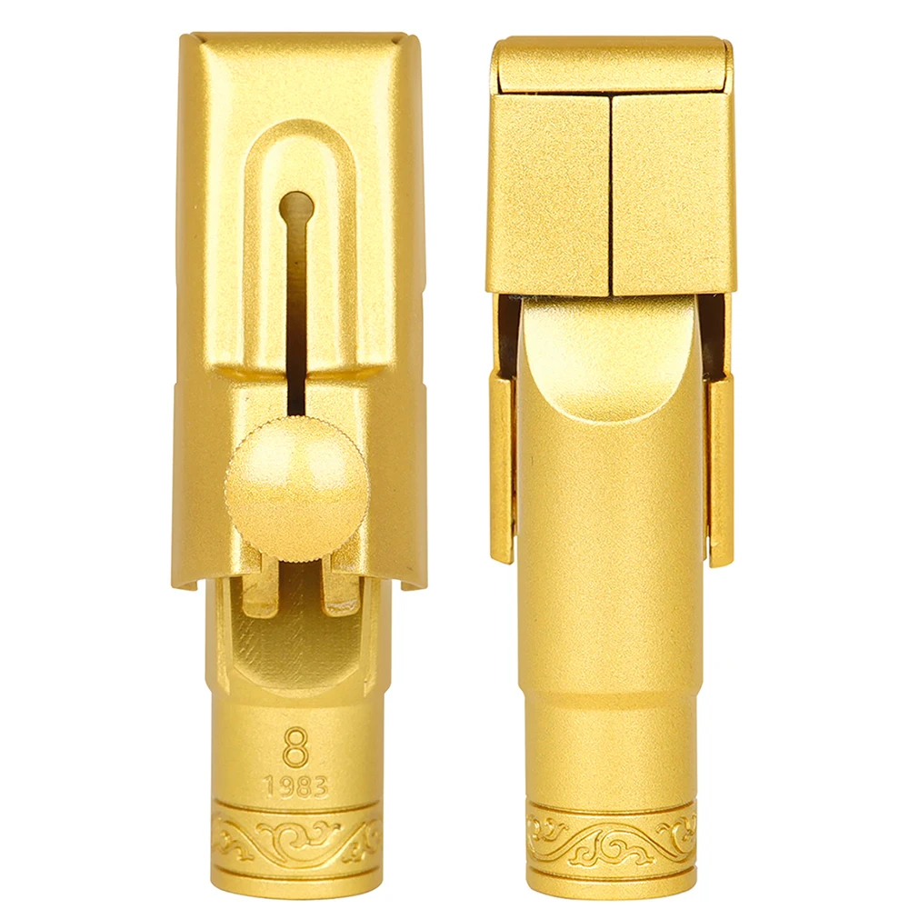 قطعة فم سوبرانو ساكسفون مطلية بالذهب قطعة فم ساكس نحاسية مقاس 5 6 7 8 قطع غيار وملحقات أدوات النفخ الخشبية #2