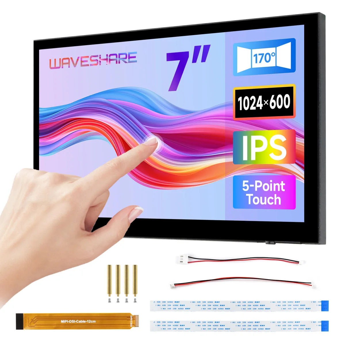 waveshare-7inch-dsi-capacitive-touch-display-backlight-adjustment-via-software-1024×600-ips-panel-for-raspberry-pi