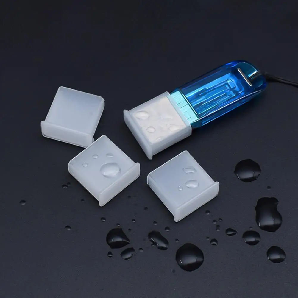 Tapa Protectora de enchufe antipolvo, extensión de carga USB para teléfono móvil, de plástico, reutilizable, 5 piezas