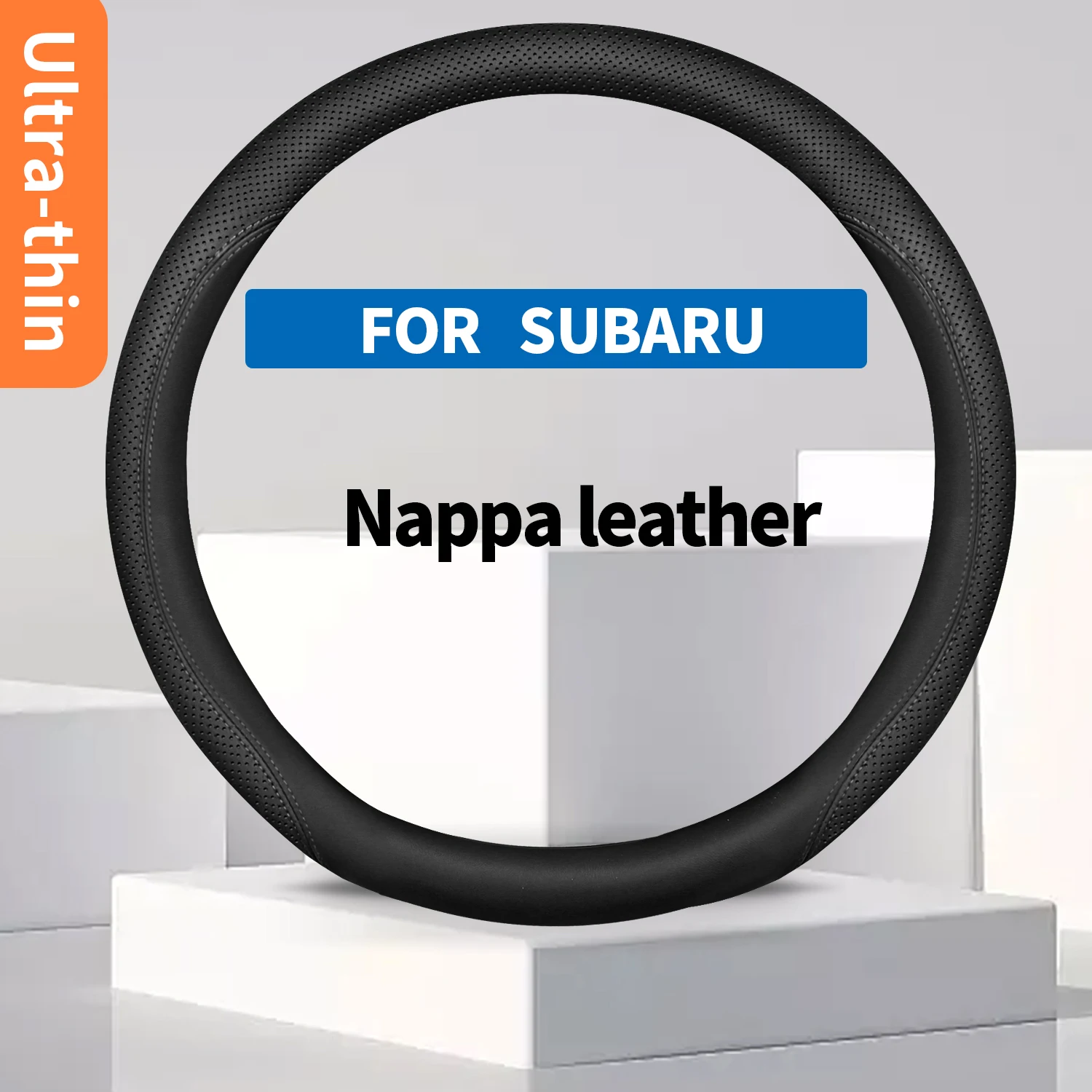 

Car Steering Wheel Cover Nappa leather For Subaru Impreza Legacy WRX Forester Outback Ascent easy to install automotive parts