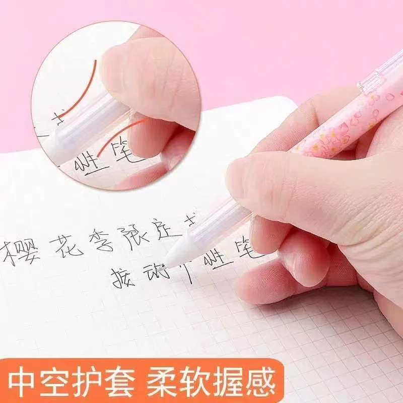 Kawaii  Cherry Blossoms Gel Pen for girl School Office Supplies Stationery Gift Students Cute Ballpoint pens pretty aesthetic