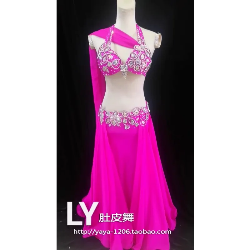 맞춤형 밸리 댄스 의상 팀 유니폼 퍼포먼스 슈트 세트 이동 댄스 드레스 그룹 의류 플러스 사이즈 밸리 댄스웨어