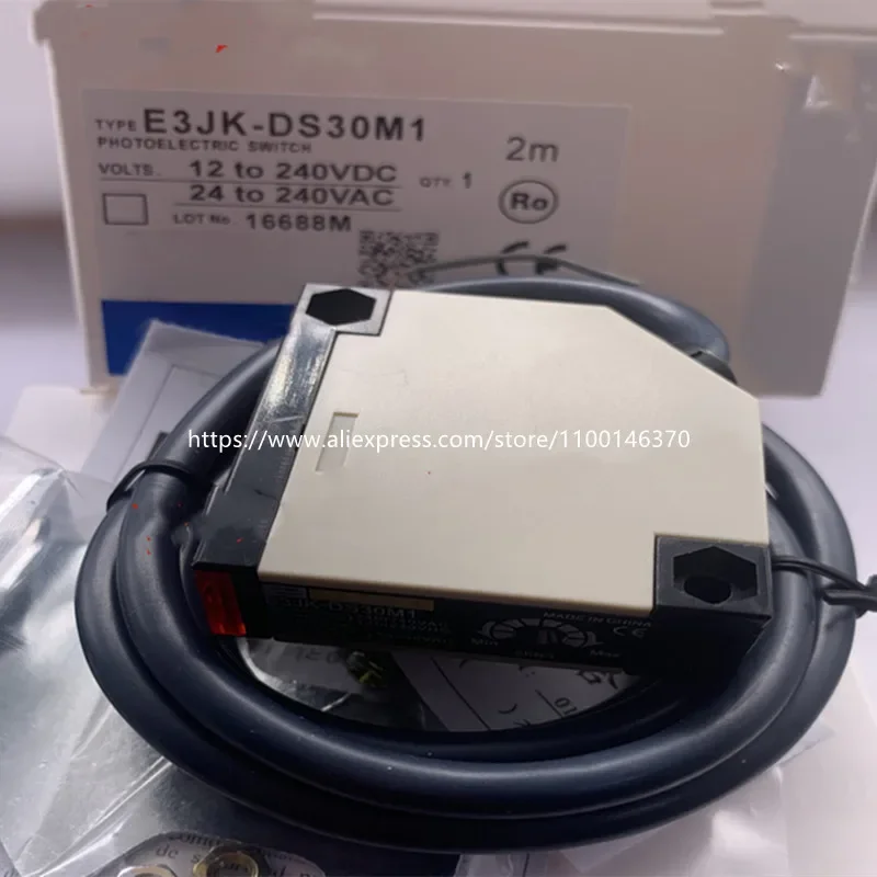 2Pcs New High Quality Diffuse reflection photoelectric switch E3JK-DS70M1 sensor 220V