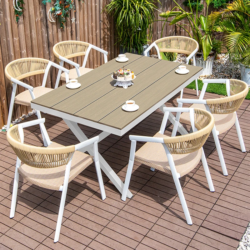 

Современный комплект из 2 уличных стульев из ротанга PE, всепогодные садовые стулья с алюминиевым каркасом, стулья-бистро для сада, балкона, бассейна