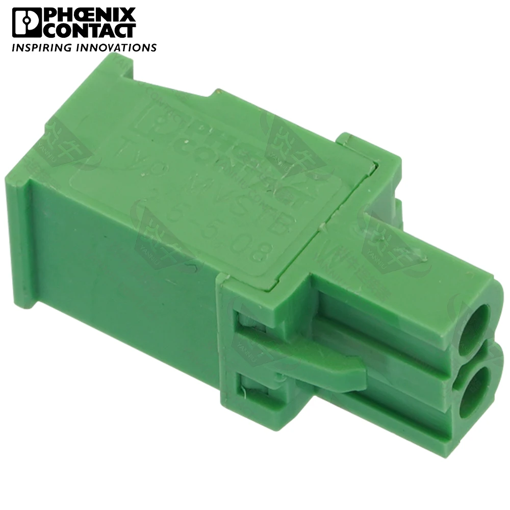 Conector de contacto Phoenix Original de 5,08mm, bloque de terminales enchufable, PCB, 2 pines, MVSTBW, 2,5 ST, 5,08, 1792757, 12A, 320V